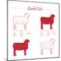 Lamb Cuts-ONiONAstudio-Mounted Premium Giclee Print