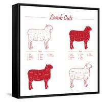 Lamb Cuts-ONiONAstudio-Framed Stretched Canvas