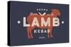 Lamb, Kebab - Vintage-foxysgraphic-Stretched Canvas