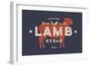 Lamb, Kebab - Vintage-foxysgraphic-Framed Premium Giclee Print