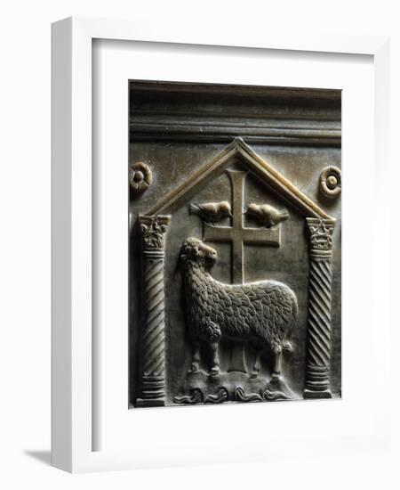 Lamb of God, Relief Detail-null-Framed Giclee Print