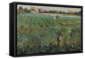 Lambard Landscape-Umberto Boccioni-Framed Stretched Canvas