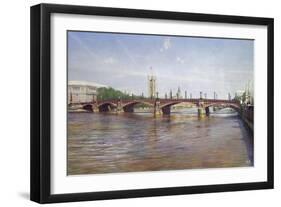 Lambeth Bridge, 1994-Isabel Hutchison-Framed Giclee Print