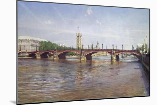 Lambeth Bridge, 1994-Isabel Hutchison-Mounted Giclee Print