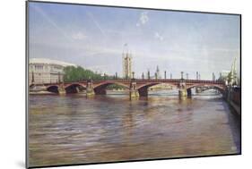 Lambeth Bridge, 1994-Isabel Hutchison-Mounted Giclee Print
