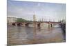 Lambeth Bridge, 1994-Isabel Hutchison-Mounted Giclee Print