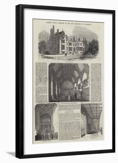 Lambeth Palace, Additions by the Late Archbishop of Canterbury-null-Framed Giclee Print