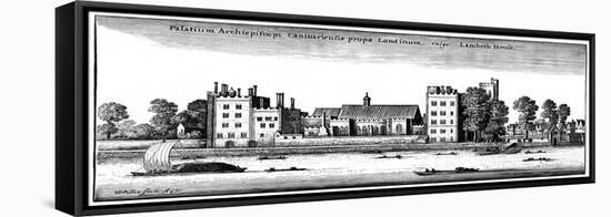 Lambeth Palace, London, 1647-Wenceslaus Hollar-Framed Stretched Canvas