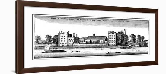 Lambeth Palace, London, 1647-Wenceslaus Hollar-Framed Giclee Print