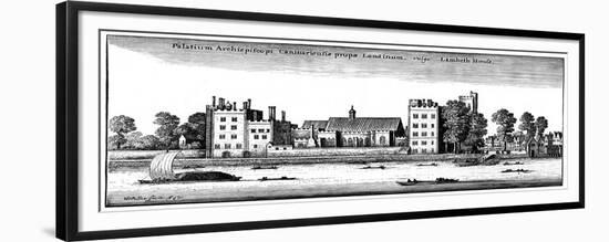 Lambeth Palace, London, 1647-Wenceslaus Hollar-Framed Giclee Print