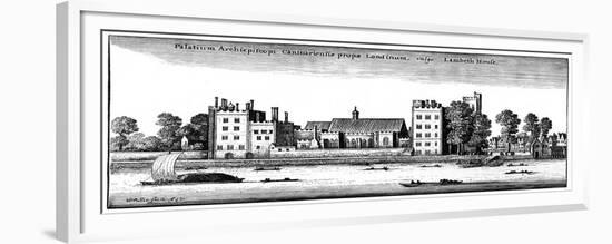 Lambeth Palace, London, 1647-Wenceslaus Hollar-Framed Giclee Print