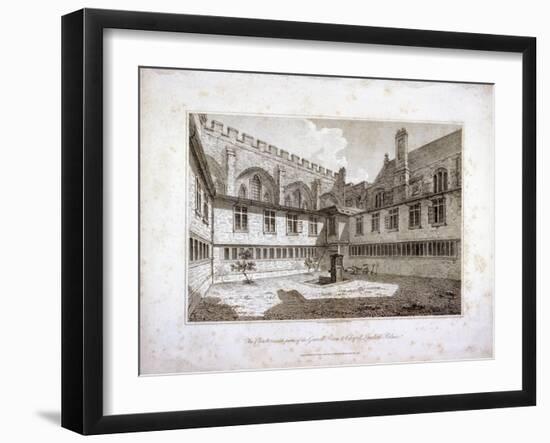 Lambeth Palace, London, 1805-Robert Cabbel Roffe-Framed Giclee Print