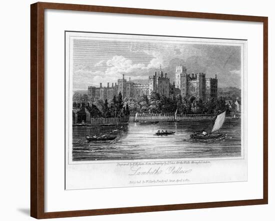 Lambeth Palace, London, 1817-Thomas Higham-Framed Giclee Print