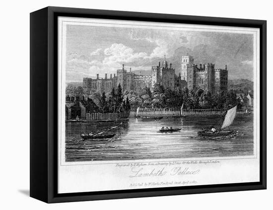 Lambeth Palace, London, 1817-Thomas Higham-Framed Stretched Canvas