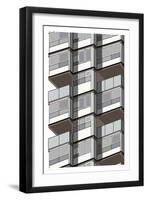 Lambeth Towers - Sepia-Sarah Evans-Framed Premium Giclee Print