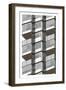 Lambeth Towers - Sepia-Sarah Evans-Framed Giclee Print