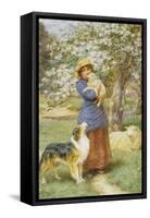 Lambing Time-Basil Bradley-Framed Stretched Canvas