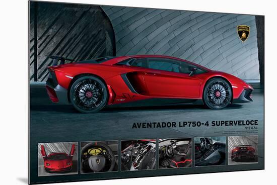 Lamborghini- Aventador 750-4 Superveloce-null-Mounted Poster