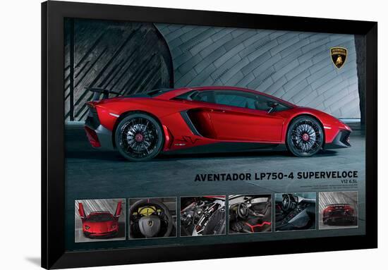 Lamborghini- Aventador 750-4 Superveloce-null-Framed Poster