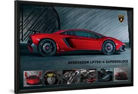Lamborghini- Aventador 750-4 Superveloce-null-Lamina Framed Poster