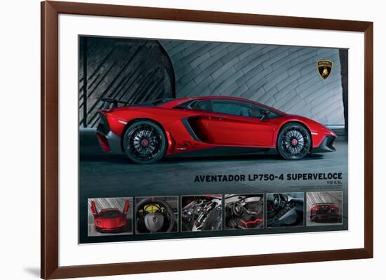Lamborghini Aventador Lp750-4-null-Framed Art Print