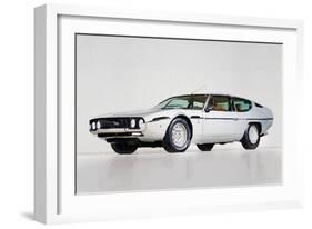 Lamborghini Espada Watercolor-NaxArt-Framed Art Print