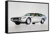 Lamborghini Espada Watercolor-NaxArt-Framed Stretched Canvas