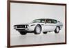 Lamborghini Espada Watercolor-NaxArt-Framed Art Print