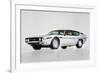 Lamborghini Espada Watercolor-NaxArt-Framed Premium Giclee Print