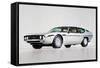 Lamborghini Espada Watercolor-NaxArt-Framed Stretched Canvas