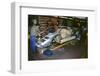 Lamborghini factory 1988.Countach under construction-null-Framed Photographic Print