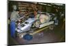 Lamborghini factory 1988.Countach under construction-null-Mounted Photographic Print