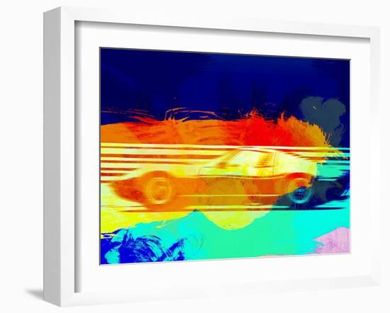 Lamborghini Miura Side 1-NaxArt-Framed Art Print