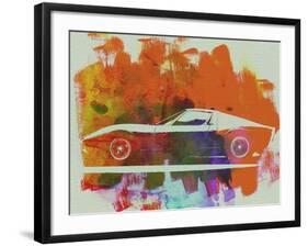 Lamborghini Miura Side 2-NaxArt-Framed Art Print