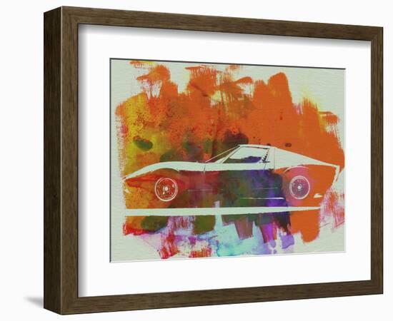 Lamborghini Miura Side 2-NaxArt-Framed Art Print