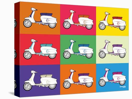 Lambretta Pop Art-null-Stretched Canvas