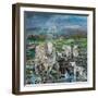 Lambs in the Rain-Alex Williams-Framed Giclee Print