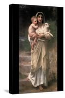 Lambs-William Adolphe Bouguereau-Stretched Canvas