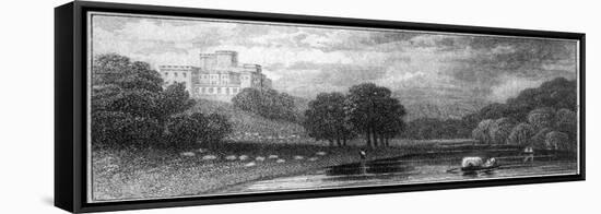 Lambton Castle, County Durham, 19th Century-null-Framed Stretched Canvas