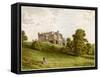 Lambton Castle, County Durham, Home of the Earl of Durham, C1880-Benjamin Fawcett-Framed Stretched Canvas