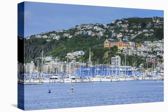 Lambton Harbour, Wellington, North Island, New Zealand, Pacific-Michael-Stretched Canvas