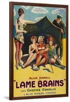 Lame Brains-null-Framed Art Print