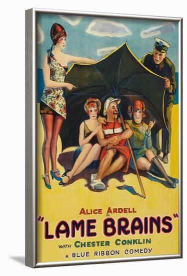 Lame Brains-null-Framed Art Print