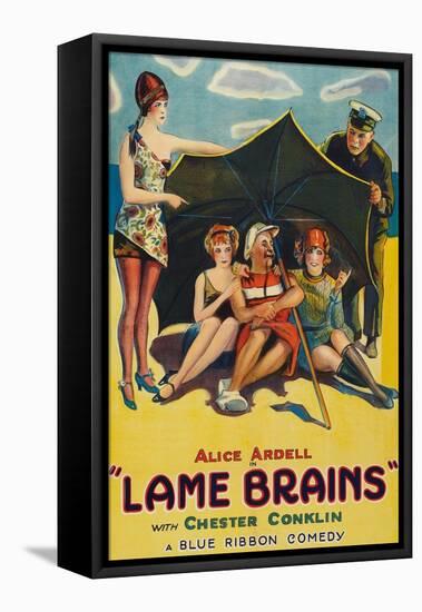 Lame Brains-null-Framed Stretched Canvas