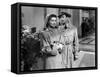 Lame by fond UNDERCURRENT by VincenteMinnelli with Katharine Hepburn and Robert Taylor, 1946 (b/w p-null-Framed Stretched Canvas