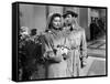 Lame by fond UNDERCURRENT by VincenteMinnelli with Katharine Hepburn and Robert Taylor, 1946 (b/w p-null-Framed Stretched Canvas