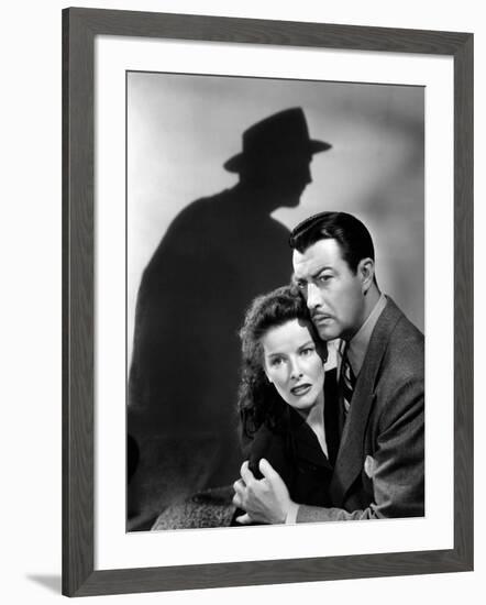 Lame by fond UNDERCURRENT by VincenteMinnelli with Katharine Hepburn and Robert Taylor, 1946 (b/w p-null-Framed Photo