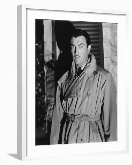 Lame by fond UNDERCURRENT by VincenteMinnelli with Robert Taylor, 1946 (b/w photo)-null-Framed Photo