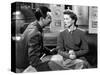 Lame by fond UNDERCURRENT by VincenteMinnelli with Robert Taylor and Katharine Hepburn, 1946 (b/w p-null-Stretched Canvas