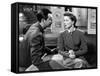 Lame by fond UNDERCURRENT by VincenteMinnelli with Robert Taylor and Katharine Hepburn, 1946 (b/w p-null-Framed Stretched Canvas